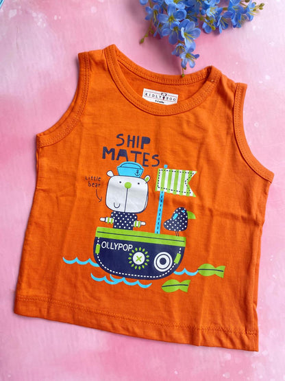 Sleeveless T-Shirts (0-6 Months) – Unisex