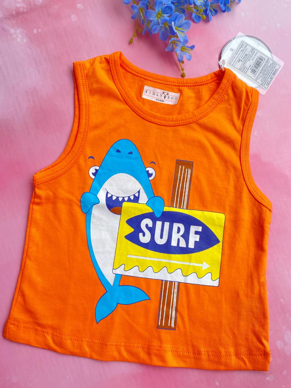 Sleeveless T-Shirts (0-6 Months) – Unisex