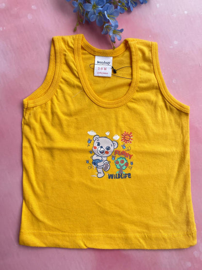 Sleeveless T-Shirts (0-6 Months) – Unisex